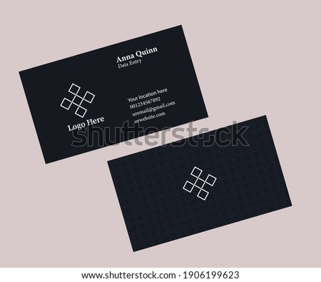 Business card design in adobe Illustrator CC vector EPS version 10
