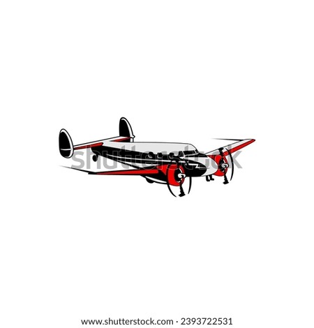 A detailed vector illustration of the iconic Aircraft Expeditor, ideal for aviation enthusiasts, history buffs, and design projects. Perfect for posters, banners, and educational materials.