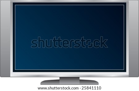 Plasma TV vector Illustration