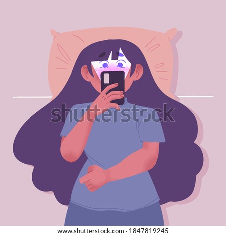 Fomo (fear of missing out) concept illustration Vector