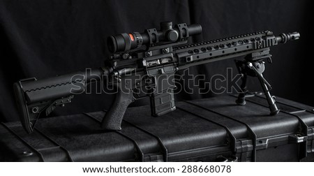mid length rifle on rifle case