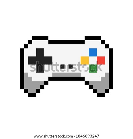 Controller Video Game Play Retro Pixel Art