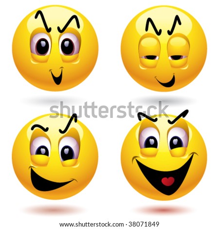 Evil Smiley Ball Stock Vector Illustration 38071849 : Shutterstock