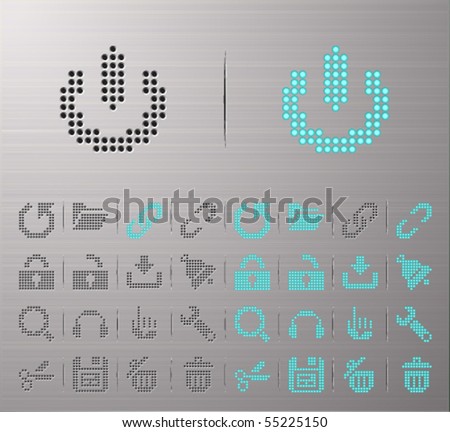 Perforated Computer and Internet Buttons