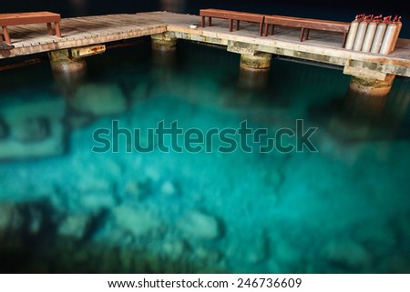 Dive site in Bonaire, Netherlands Antilles