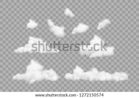 Set of bath foam with shampoo bubbles, isolated. Foto stock © 