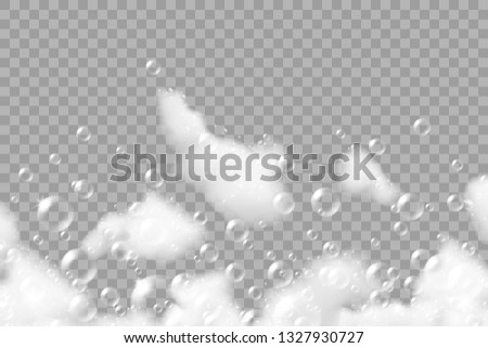 Bath foam with shampoo bubbles. Foto stock © 