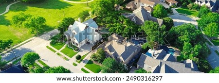 Image, Stock Photo roof area. Roof Tiled roof