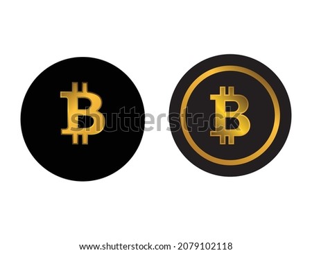 bitcoin gold color abstract illustration