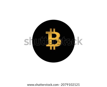 bitcoin gold color abstract illustration