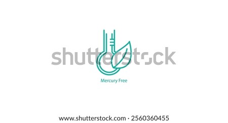 Mercury Free Icon – Safe and Non-Toxic Vector Design