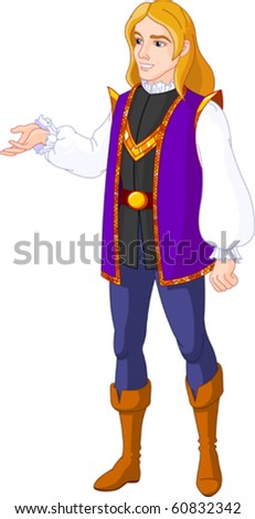 Illustration Of Prince Charming Presenting - 60832342 : Shutterstock