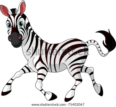 Cartoon Zebra Free Vector | 123Freevectors