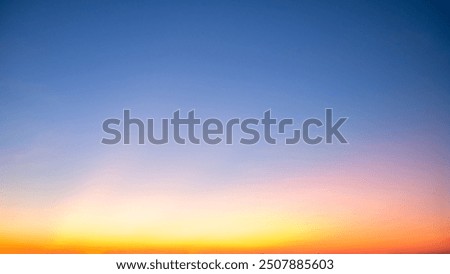 Similar – Foto Bild rosa blaue Abendstimmung am Strand am Meer mit geschlossenem Sonnenschirm und Lichtgirlande