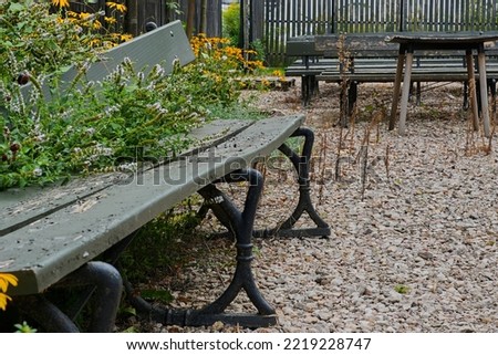 Similar – Image, Stock Photo Courtyard of an abandoned house