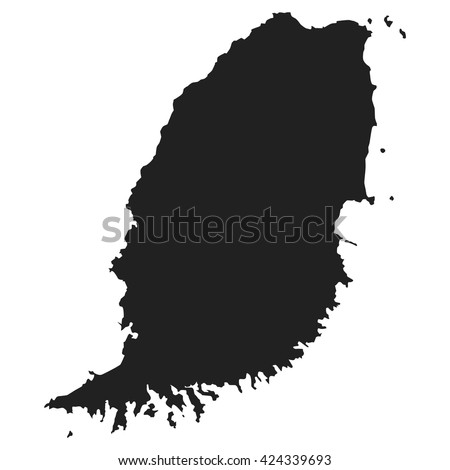 vector map of Grenada