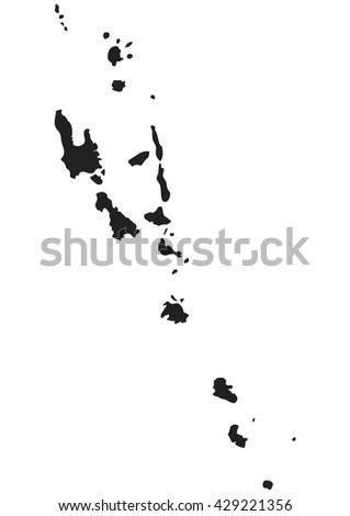 vector map of Vanuatu