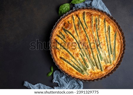 Similar – Foto Bild Gemüse-Quiche auf grünem Hintergrund. Leerzeichen kopieren.