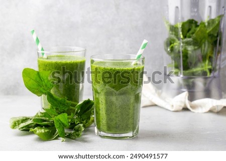 Similar – Foto Bild Gesunder grüner Smoothie Detox