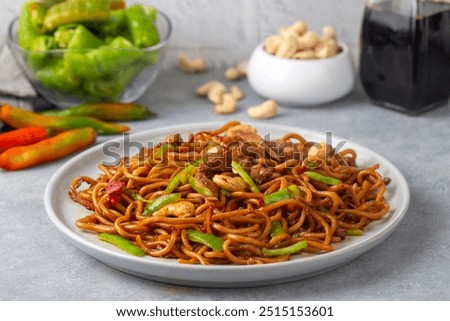 Similar – Image, Stock Photo Pasta with chicken Italian