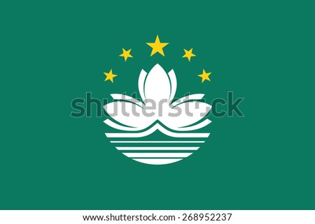 Flag of Macau. vector.