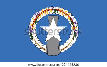 flag of Northern Mariana Islands. Vector illustration.