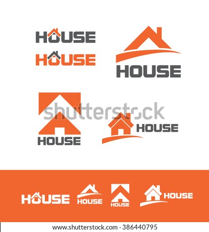 Vector company logo icon element template house home roof real estate
