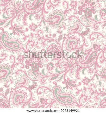 A hand draw paisley pattern vector , texture ,paisley background, pattern. for brand style textiles or decoration sheet, paisley in white background ,paisley wallpaper design , marriage card pattern ,