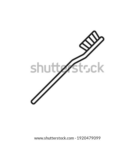 Toothbrush icon. Oral care, mouth hygiene symbol. Fresh breath sign.