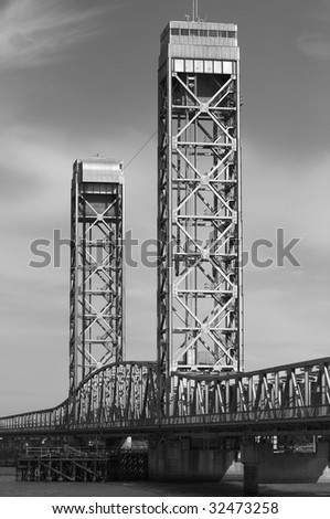 Draw Bridge with sky in background