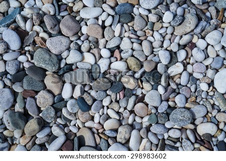Abstract background with pebbles - round sea stones