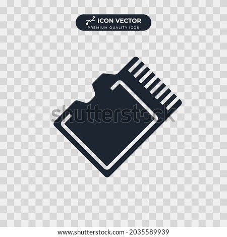 micro sd card icon symbol template for graphic and web design collection logo vector illustration