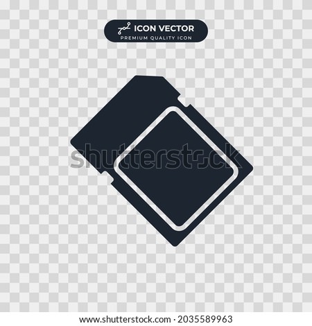 micro sd card icon symbol template for graphic and web design collection logo vector illustration