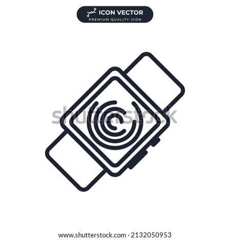 smart watch icon symbol template for graphic and web design collection logo vector illustration