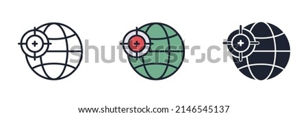 geolocation icon symbol template for graphic and web design collection logo vector illustration