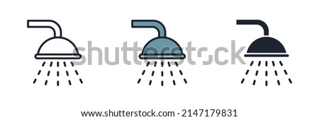 shower icon symbol template for graphic and web design collection logo vector illustration