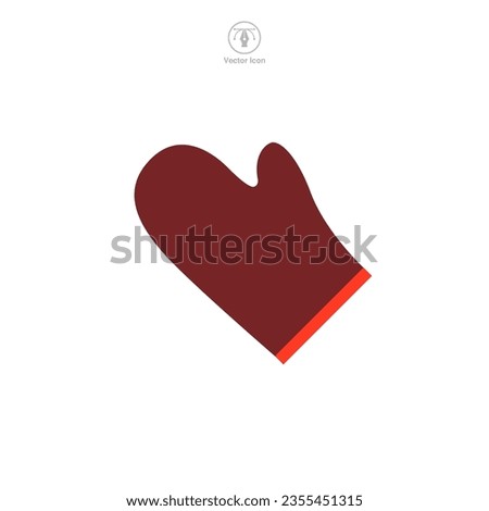 Cooking Gloves icon symbol vector illustration isolated on white background