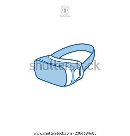 VR Headset icon symbol vector illustration isolated on white background