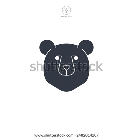 Bear Icon symbol vector illustration isolated on white background