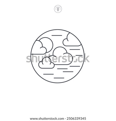 Clouds icon symbol vector illustration isolated on white background