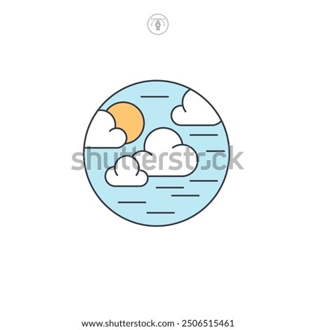 Clouds icon symbol vector illustration isolated on white background