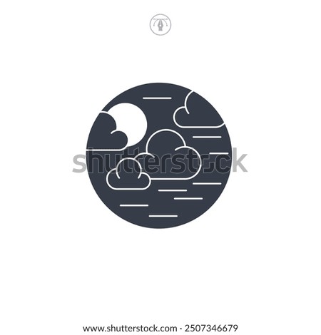 Clouds icon symbol vector illustration isolated on white background