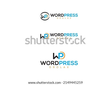 WordPress drolax Software development logo vector illustration