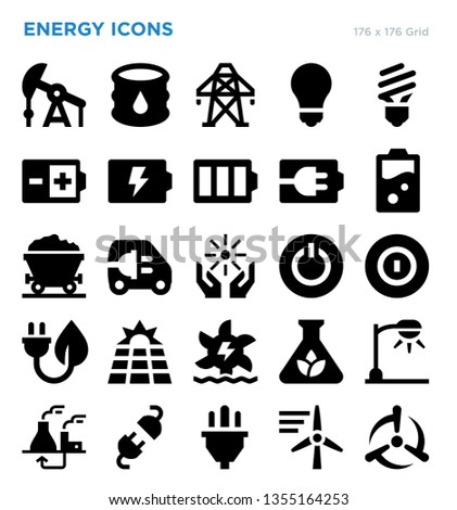 Energy Vector Icon Set