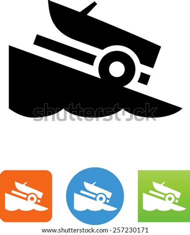 Boat ramp icon