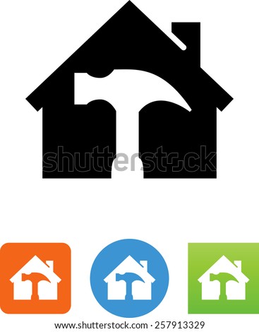 House with a hammer icon