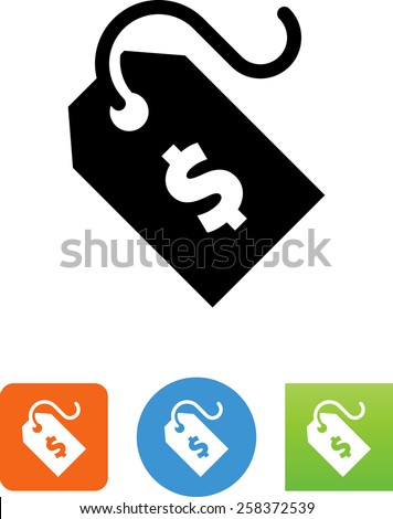 Price tag with dollar sign icon