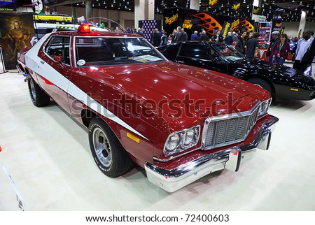 DETROIT - FEB 25: The car from the hit tv show Starsky & Hutch on display at the Autorama Show February 25th, 2011 in Detroit, Michigan.