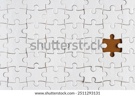 Similar – Image, Stock Photo Puzzles on a white background. Entertainment at home