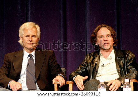LOS ANGELES - MARCH 26: X-Files and Millennium series creators Chris Carter and Frank Spotnitz at a Paley Fest panel in Los Angeles, California March 28, 2008.
